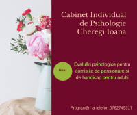 Cheregi Ioana - Cabinet Individual de Psihologie Cheregi Ioana - Cabinet Individual de Psihologie