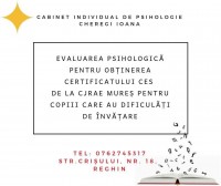 Cheregi Ioana - Cabinet Individual de Psihologie