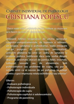 Cabinet individual de psihologie Popescu Cristiana