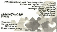 Cabinet individual de psihologie - Iosif Luminita